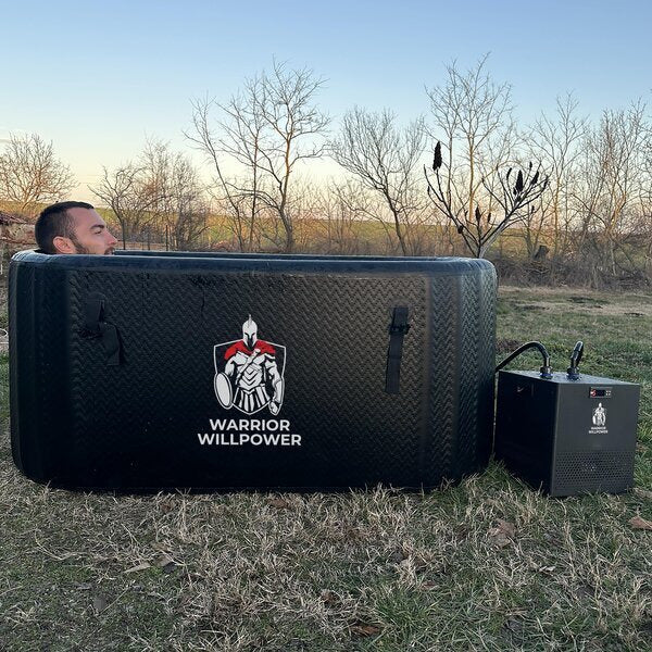 warrior pro chiller ice bath bundle
