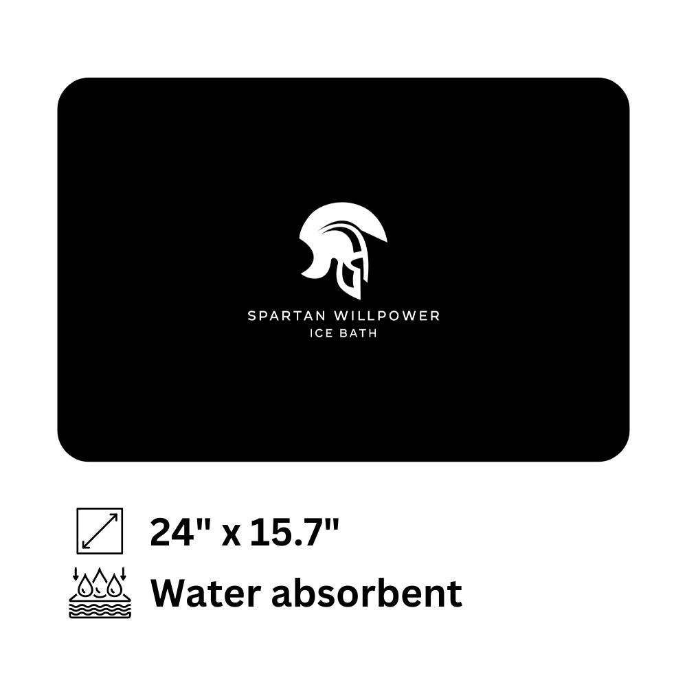 Free Spartan Willpower Ice Bath Water Absorbent Mat