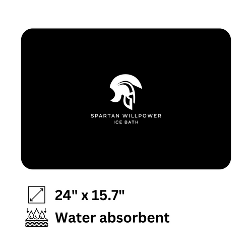 Free Spartan Willpower Ice Bath Water Absorbent Mat