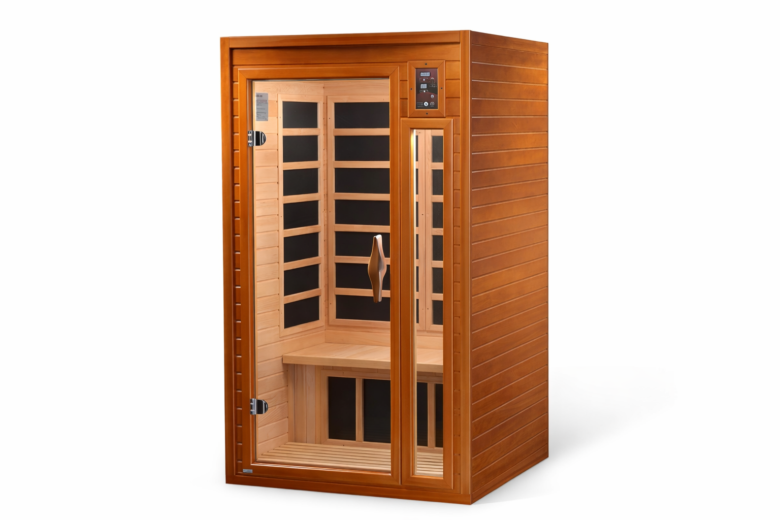 WarriorSun Andora 2-Person Infrared Sauna with Bluetooth & Red Light Therapy