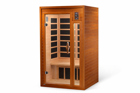WarriorSun Andora 2-Person Infrared Sauna with Red Light Therapy & Bluetooth