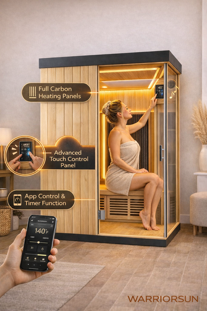 Premium Smart Infrared Sauna with App Control System