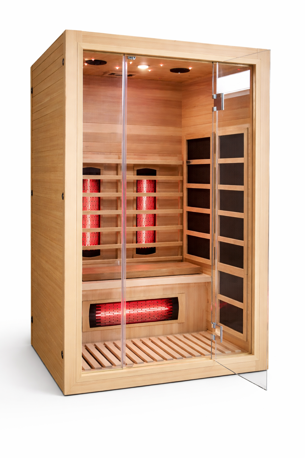 Premium 2-Person Indoor Infrared Sauna with Red Light Therapy