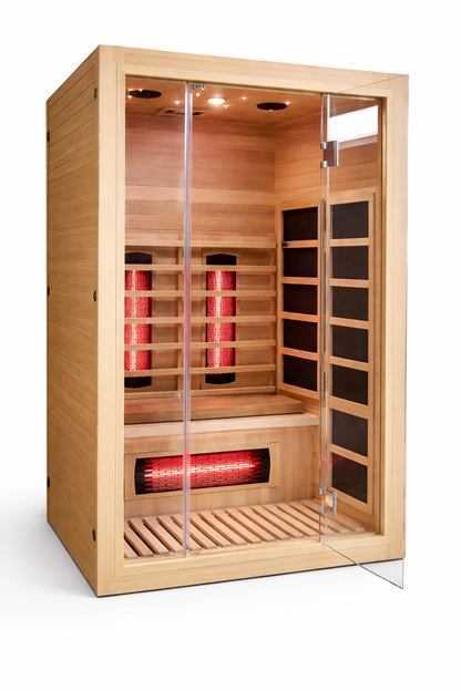 Premium 2-Person Indoor Infrared Sauna with Red Light Therapy