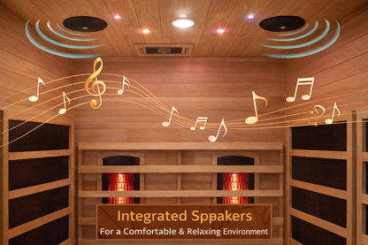 Premium 2-Person Indoor Infrared Sauna with Red Light Therapy