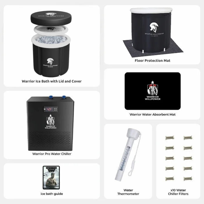 Warrior Water Chiller + Portable Ice Bath Bundle
