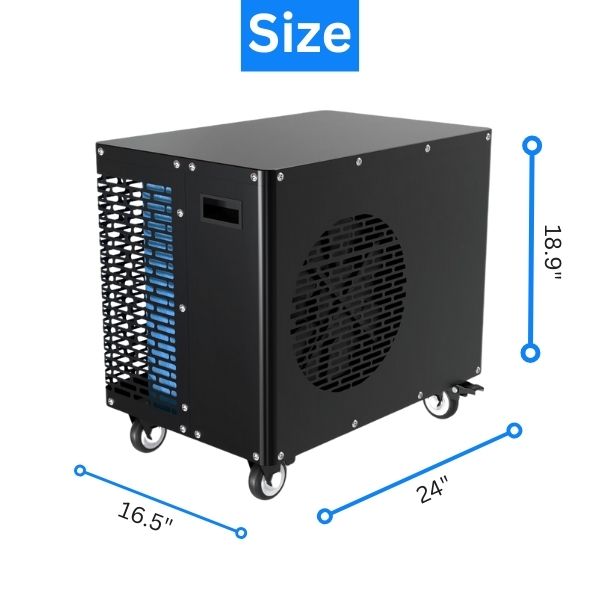 warrior max chiller size