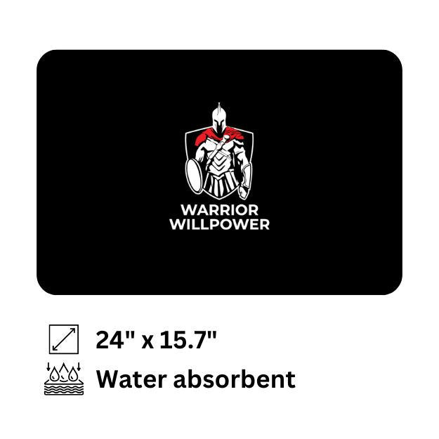 Warrior Willpower Water Absorbent Mat
